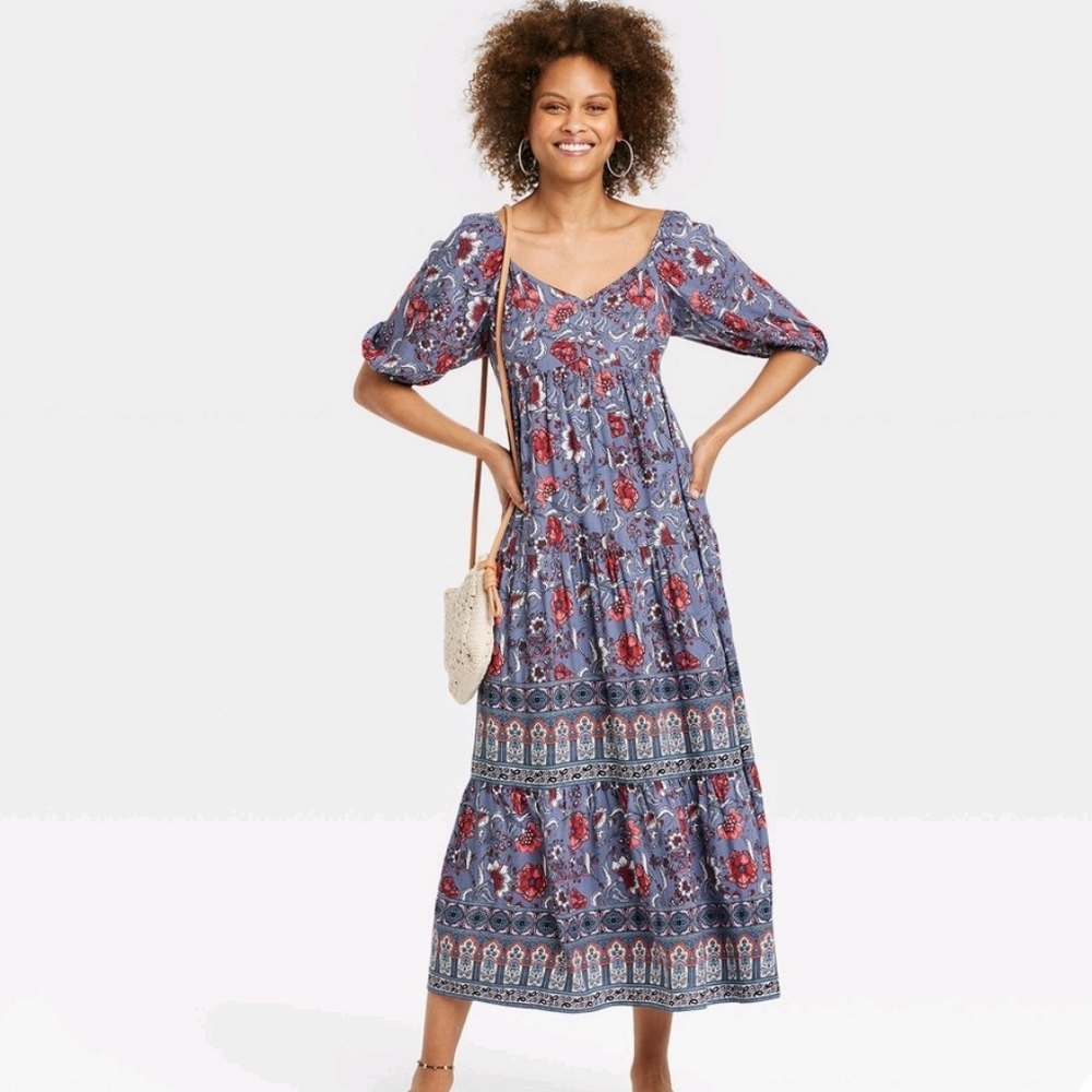 🌷NWT Flutter short sleeve A Line dress